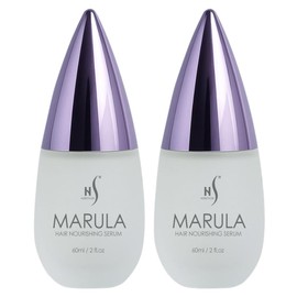HerStyler Marula Oil Hair Serum - Anti Frizz Serum for Frizzy, Dry and Damaged Hair - Boosts Shine, Straightening - Address Flyaways, Split Ends - 2 Fl Oz (2 Pack)