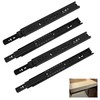 2 Pairs of 12 Inch Duty Drawer Slides,Cabinet Slides 3-Section
