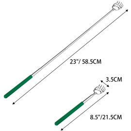 Rascador de Espalda Telescópico Portátil de Metal Extensible con Garra de Oso de 8 Piezas con Mango de Goma