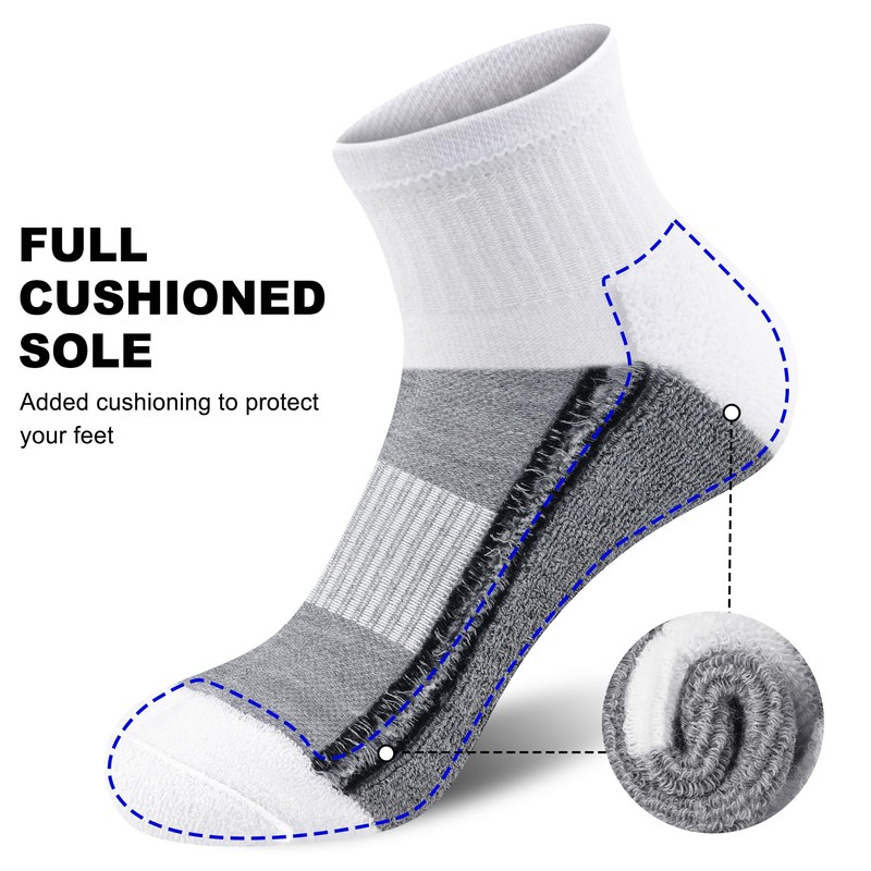 Gonii men ankle socks for men athletic running Cushion Quarter