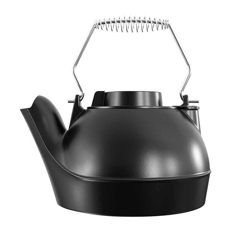 Fire Beauty Humidifying Iron Kettle，Stove Humidifier，Wood Stove Kettle，Cast Iron，Chrome handle