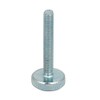 sourcing map Knurled Head Flat Full Thread Thumb Screws Fasteners