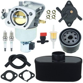 ALRACALL 15004-0984 Carburetor Replaces For Kawasaki 15004-0826 15004-0828 15004-0986 Fits for FR651V FR730V FS651V FS730V 4-Stroke V-Twin Cylinder Models with Oil Air Filter Fuel Pump