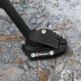 Modeer Motocycle Kickstand Pad Side Stand For D.ucati Hypermotard 939 950 Diavel 1260 Desert X Sled Scrambler 1100 Supersport 950 Multistrada V4 1200 1260 Monster 937 1200 821 (black)
