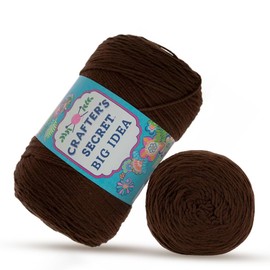 Crafter's Secret Medium Yarn for Crocheting & Knitting – Soft Yarn Skein – 810 Yards of 100% Acrylic Yarn for Crocheting Blankets, Hats, & More – DIY Handcrafting Accessories