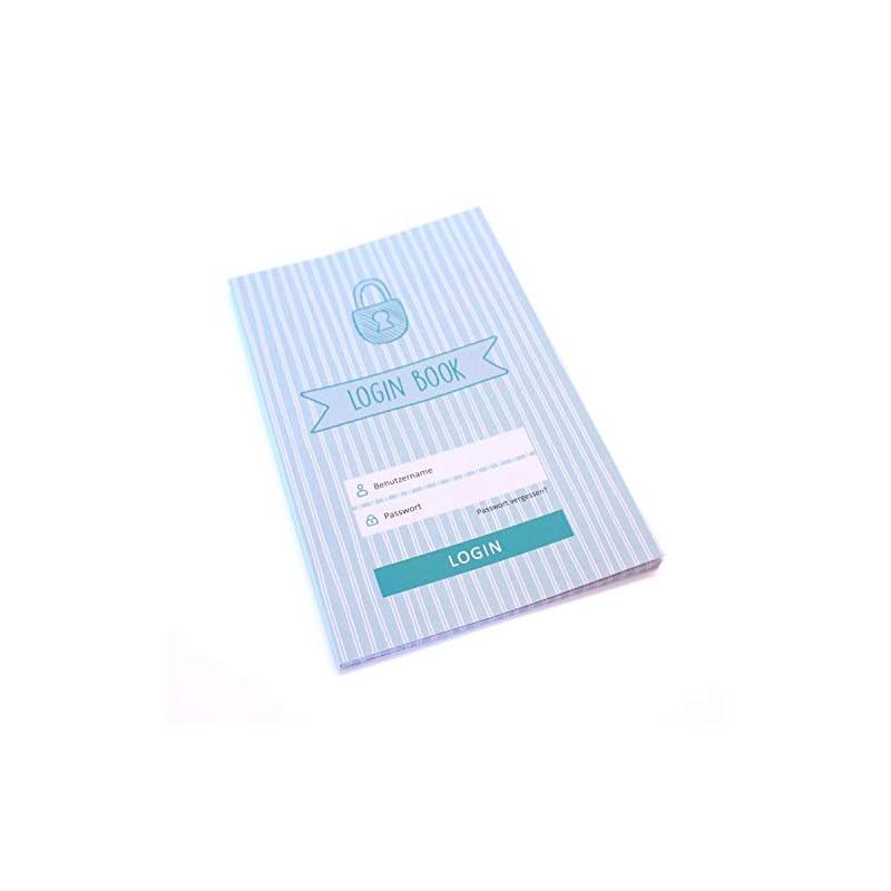 Password Book Login Book 44 Pages Mint Notebook Organiser Lines