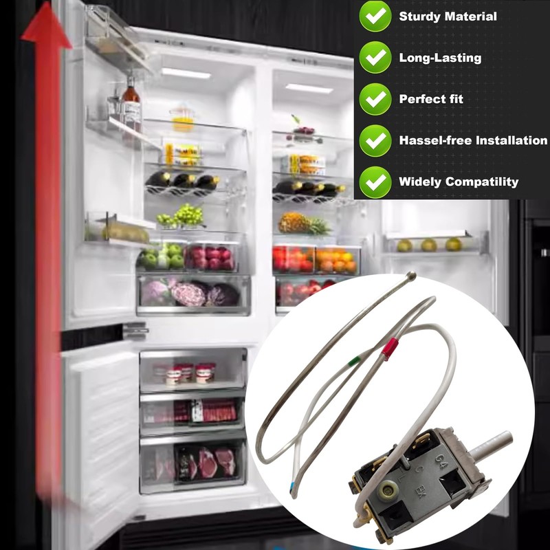 UZSTUNG WPF28E-EX Refrigerator Thermostat Fit Midea, Arctic King, Insignia, Vissani