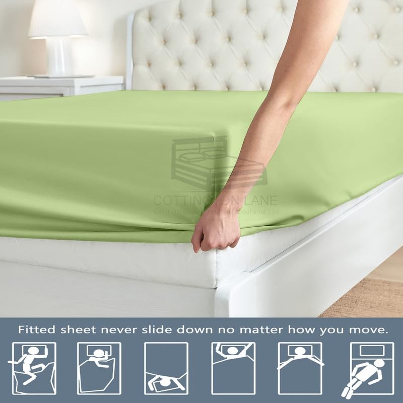 Cot Size 30 x 75 Fitted Sheet Only - 100%