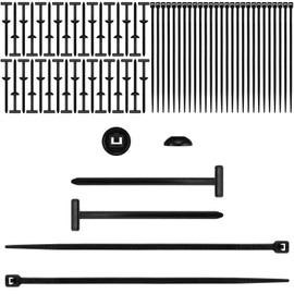 ​200-Pack Nylon Universal Cable Tie Buckle Set – Heavy Duty Self-Locking Automotive Fasteners with UV-Resistant Design for Engine Guard Fixing & Car Repairs (200)