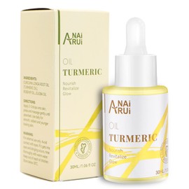 ANAiRUi Turmeric Anti Ageing Skin Care Glow Oil for Face, Neck and Eyes, Anti-Wrinkles, Nourishes, Moisturises, Tightens the Skin, Reduces Fine Lines and Wrinkles, 30 ml