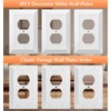 3 Pack White Outlet Cover, White Plug Covers Wall Plate,