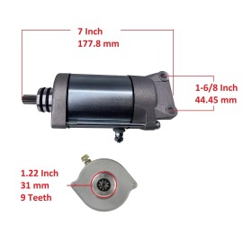 H&H bros Starter Motor for Polaris 4013268 4010417 4011584 4012032 Complete Starter