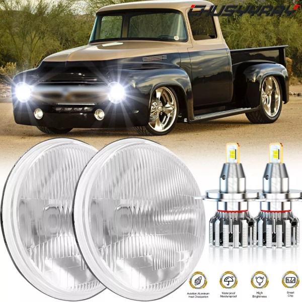 CHUSYYRAY FIT Ford F100 F150 F250 Truck 7 inch Round