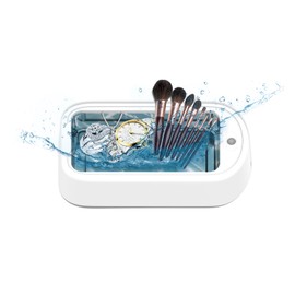 MoliChrysm Ultrasonic Cleaner, 700ml(24oz)Ultrasonic Jewelry Cleaner, 49KHZ Portable Jewelry Cleaner Ultrasonic Machine, with 304 Stainless Steel Tank & 2 Cleaning Mode Earrings,Glasses,Jewelry, Rings