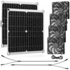 Riakrum 20W 16V Solar Panel Exhaust Fan Kit USB Portable