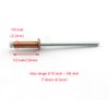 HJ Garden 60pcs 1/8 x 1/2 Inch (3.2x12mm) Red Copper
