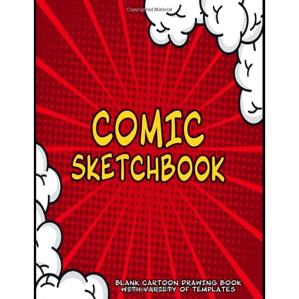 Comic sketchbook - Cartoon Drawing Book With Variety Of Templates: