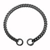 RUMYPET Black Dog Chain Collar 11mm/15mm/19mm Cuban Link Chain Dog