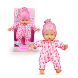 Nenuco Soft Doll with 3 Functions, Makes Baby Sounds When Pressing Hands and Feet, Can Be Put Fingers in Mouth, Toy for Children from 10 Months, Famous (NFNA9000)