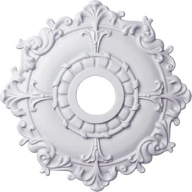 Ekena Millwork CM18RL 18-Inch OD x 3 1/2-Inch ID x 1 1/2-Inch Riley Ceiling Medallion