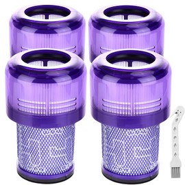 SupRovare SupRovare 4 St1ck Filter f1r Dyson V12, Waschbar Ersatzfilter Kompatibel mit Dyson V12 Detect Absolute Extra/Total Clean/Fluffy Staubsauger, Zubeh?r Dyson V12 Filter Ersetzen Sie # 971517-01