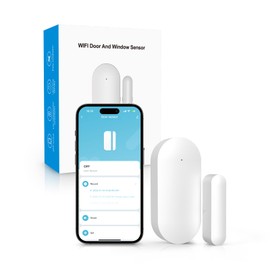 Door Alarms for Home Security,Smart Life or Tuya APP Control WiFi Door Alarms for Kids Safety,No Hub Silent Alarm Mode Window Sensors,Easy to Install,Long Battery Life,NO Monthly Fees