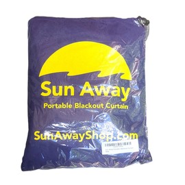 SUN AWAY Portable Blackout Curtain with Window Suction Cups