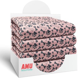 Washable Pee Pads for Dogs Superior Reusable Puppy Pads Pet Training Pads - 100% Waterproof Dog Pee Pad Protects Against Urine Leakage Non-Slip Grip - Paws & Bones Print (24 x 30 (2 Pack))