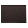 ASA Vegan Leather Place Mat, Polyurethane, Black Coffee, 46 x