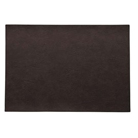 ASA Vegan Leather Place Mat, Polyurethane, Black Coffee, 46 x 33 cm