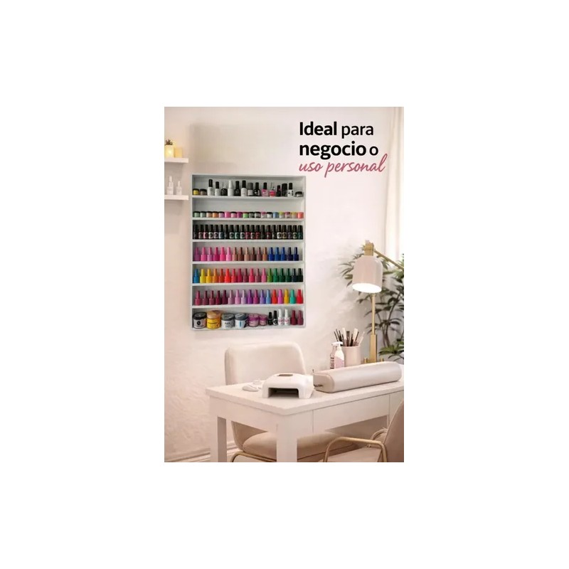 Esmaltero Exhibidor Maquillaje Multiusos Reforzado Con Tapa.