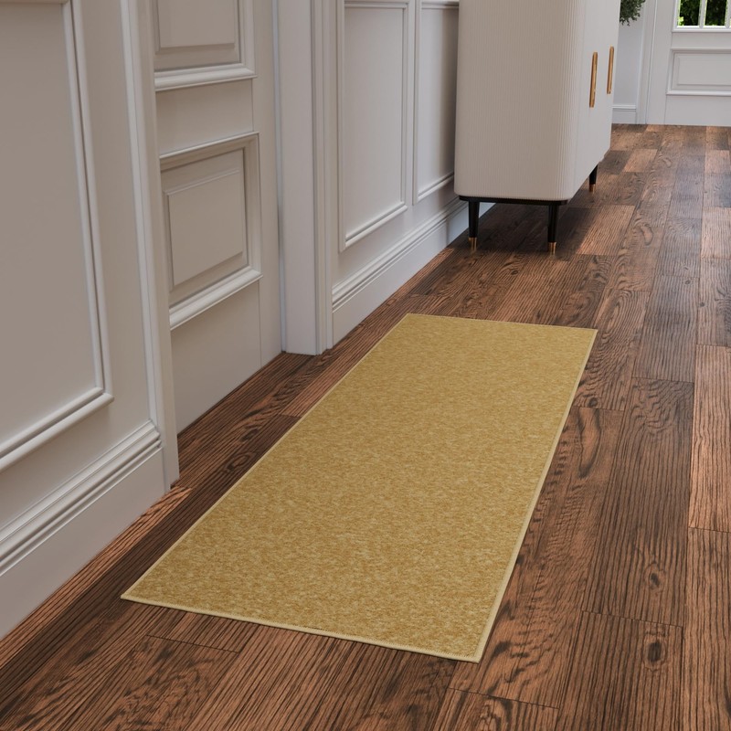 Ottomanson Hallway Runner Rug 2'2" x 6' Non Slip Solid
