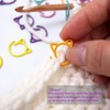 Hilsayum Stitch Markers 2 Styles Crochet Markers Cute Cat Stitch