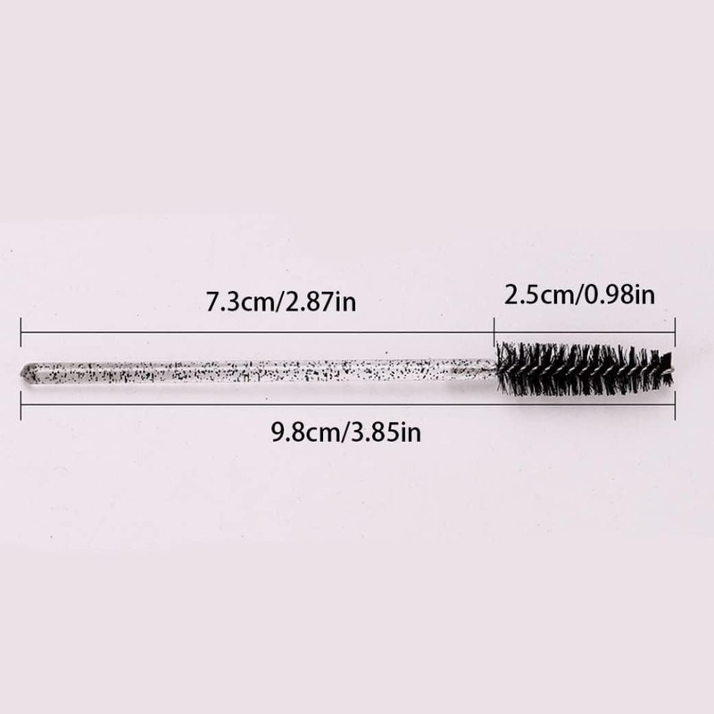 50 cepillos desechables para pestañas, cepillo de cejas, varitas de