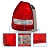 AmeriLite for 96-00 Honda Civic Hatchback 3 Door Taillights Red
