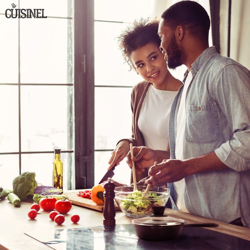 Cuisinel Glass Lid - 6"-inch/15.24-cm/158mm - Compatible with Lodge -