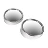 Custom Accessories 71172 Chrome 2" Round Adjustable Blind Spot, (Pack of 2)