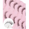 DALLAIS Wispy Cat Eyelashes Demi Wispy C Curl Synthetic Clear