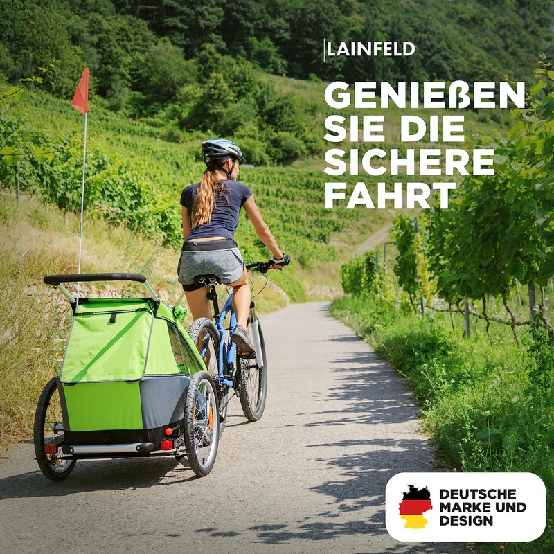 LAINFELD Thru Axle for Bicycle Trailer, M12, Length 167-192 mm,