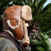 Green in a bottle hot shell leather thermal hat for