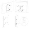 Drall WHB-14 Universal TV Wall Mount Extra Flat Slim for