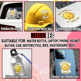 Set 3PCS 2 Inches - Your Anxiety is A Lying Hoe Sticker Mental Health, Positive, Self Care, Affirmation, Funny Therapy 2" Waterproof Vinyl Decal for Water Bottles, Tumblers, Laptop, Kindle, Helmet