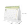 NUOBESTY Desk Calendar, 2025-2026 18 Months English Standing Flip Desktop