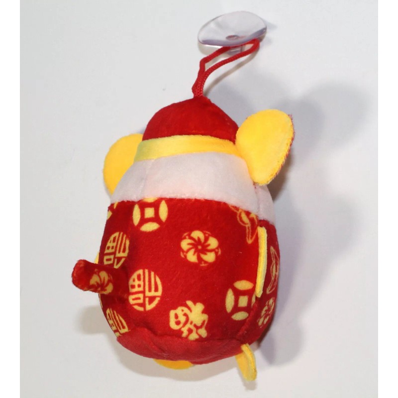 Lucore Home 2pc Chinese Lucky Mouse Plush Ornaments- 4" Rat