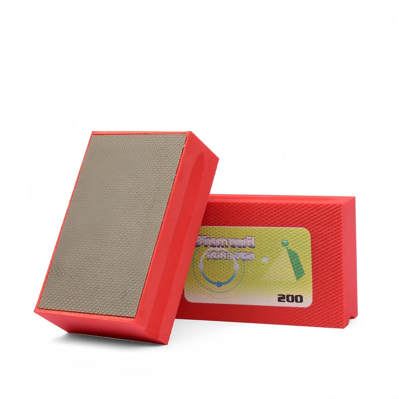 2 Pack Diamond Sanding Blocks Hand-Held Pad Polishing Grinding Block