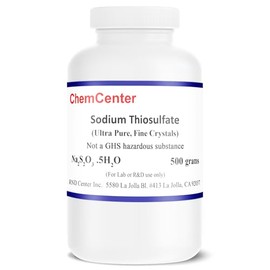 Sodium Thiosulfate, Ultra Pure, Ultra Fine Crystals, 500 Grams (1.1 lb.)