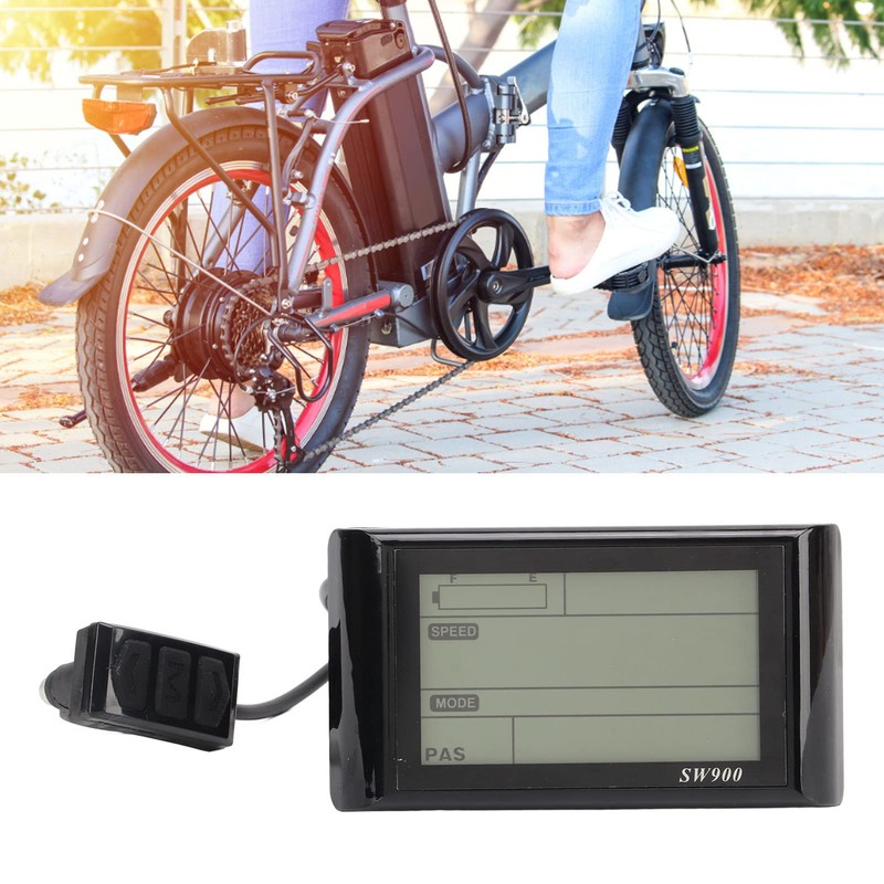 Asixxsix Electric Bike SW900 Panel, 24V 36V 48V 60V LCD