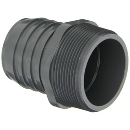 Spears 1436 Series PVC Tube Fitting Adapter Schedule 40 Gray 1" Barbed x NPT Male