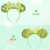 HAMUTH Mouse Ears Headband,Princess Tiana Ears for Women Girls Boys,Princess