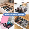 6-Pack Cutlery Organizer, Silverware Drawer Organizer, Cutlery Tray with Interlocking